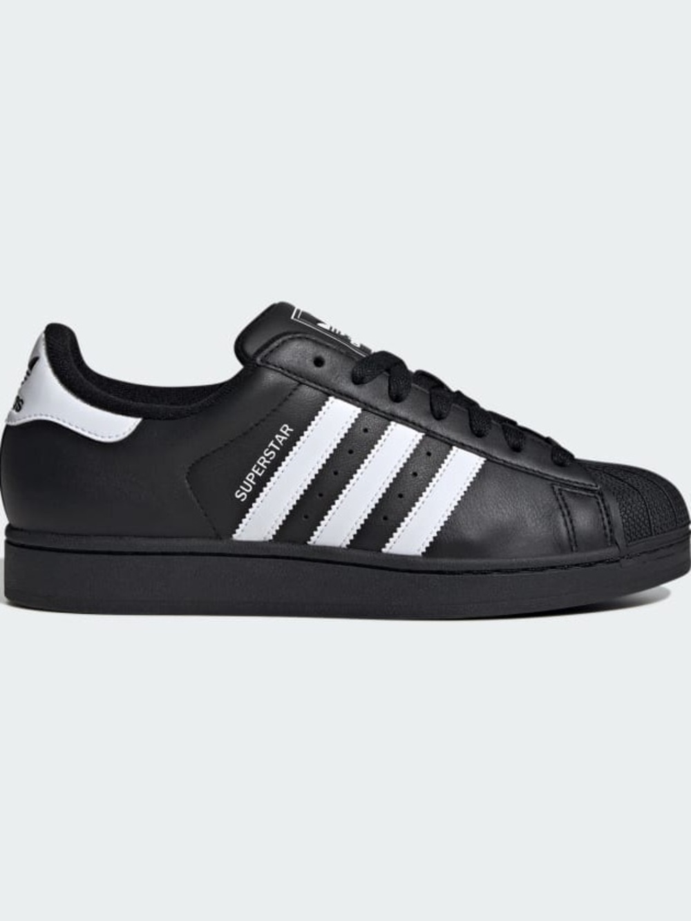 adidas Black and White‎ Superstar Low-Top Sneakers